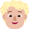 person curly hair medium light emoji