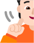 person deaf light emoji