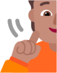 person deaf medium emoji