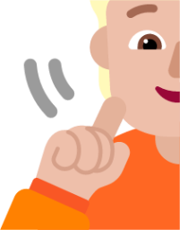 person deaf medium light emoji