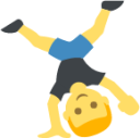 person doing cartwheel emoji