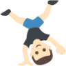 person doing cartwheel tone 1 emoji