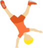 person doing cartwheel tone 2 emoji