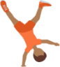 person doing cartwheel tone 4 emoji