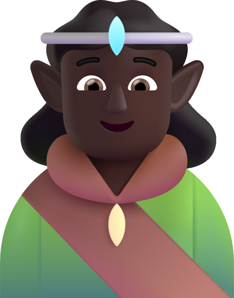 person elf dark emoji