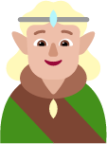 person elf medium light emoji