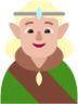 person elf medium light emoji