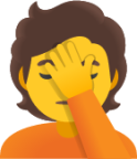 person facepalming emoji
