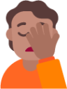 person facepalming medium emoji
