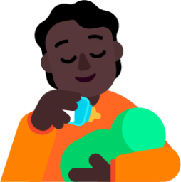 person feeding baby dark emoji