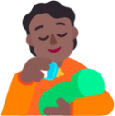 person feeding baby medium dark emoji