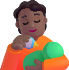 person feeding baby medium dark emoji