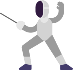 person fencing emoji