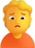 person frowning default emoji