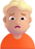 person frowning medium light emoji