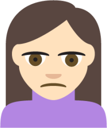 person frowning tone 1 emoji