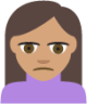 person frowning tone 3 emoji