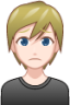 person frowning (white) emoji