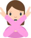 person gesturing NO emoji