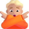person gesturing no medium light emoji