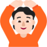 person gesturing ok light emoji