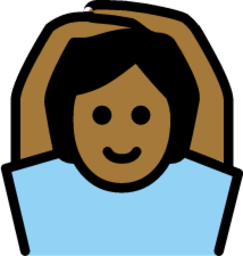 person gesturing OK: medium-dark skin tone emoji