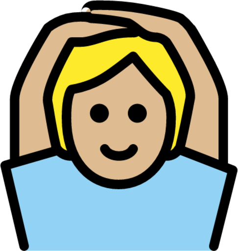 person gesturing OK: medium-light skin tone emoji