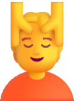 person getting massage default emoji