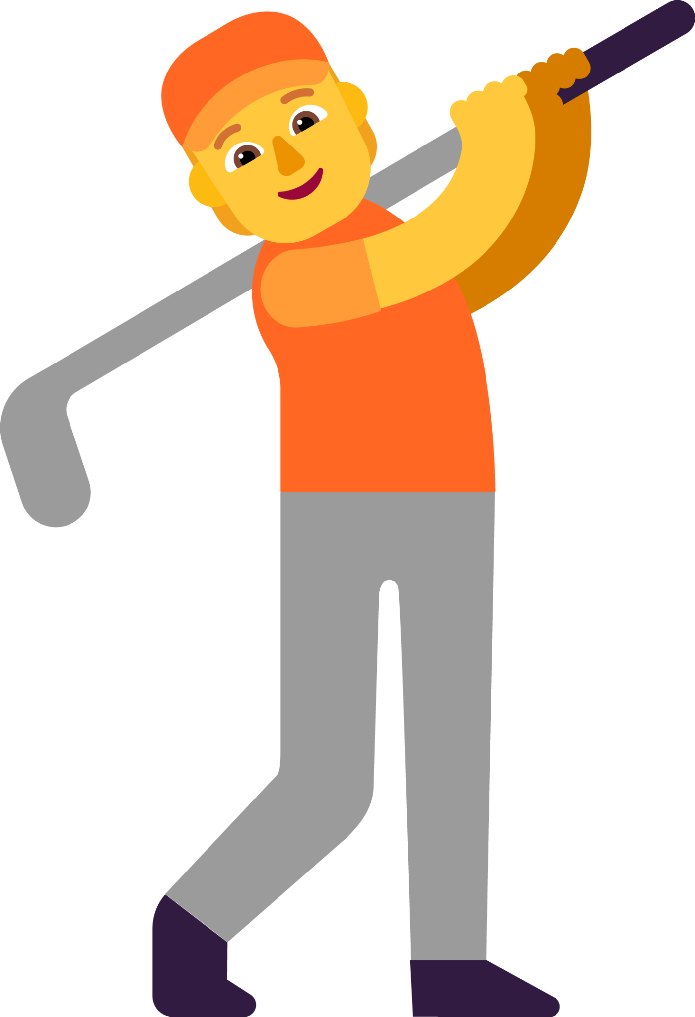 person golfing default emoji
