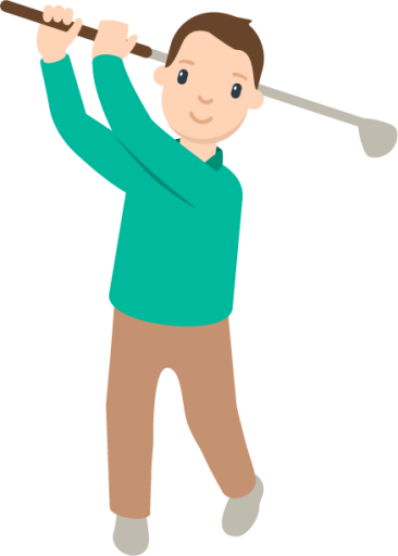person golfing emoji