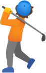 person golfing emoji