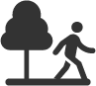 Person in Forest icon