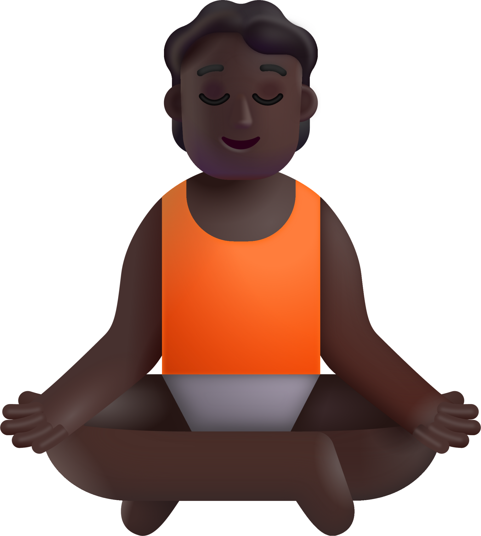 Yogi Woman Meditation Pose in Sports Bra with Eyes Closed · Creative Fabrica