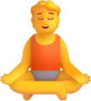 person in lotus position default emoji