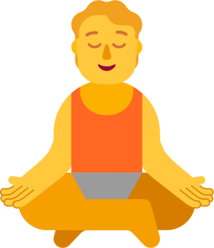 person in lotus position default emoji