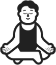 person in lotus position emoji