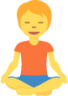 person in lotus position emoji