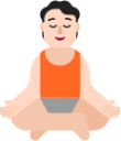 person in lotus position light emoji