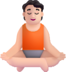 person in lotus position light emoji
