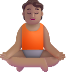 person in lotus position medium emoji