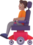 person in motorized wheelchair medium emoji
