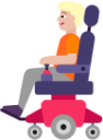 person in motorized wheelchair medium light emoji