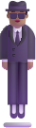 person in suit levitating medium emoji