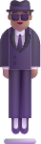 person in suit levitating medium emoji