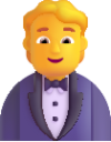 person in tuxedo default emoji