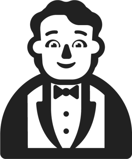 person in tuxedo emoji