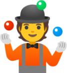 person juggling emoji