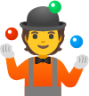 person juggling emoji