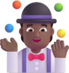 person juggling medium dark emoji