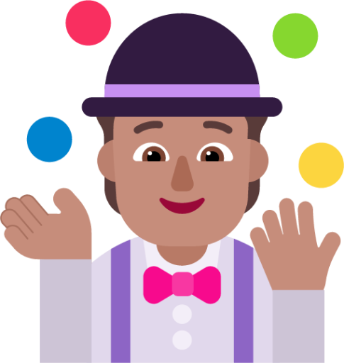 person juggling medium emoji